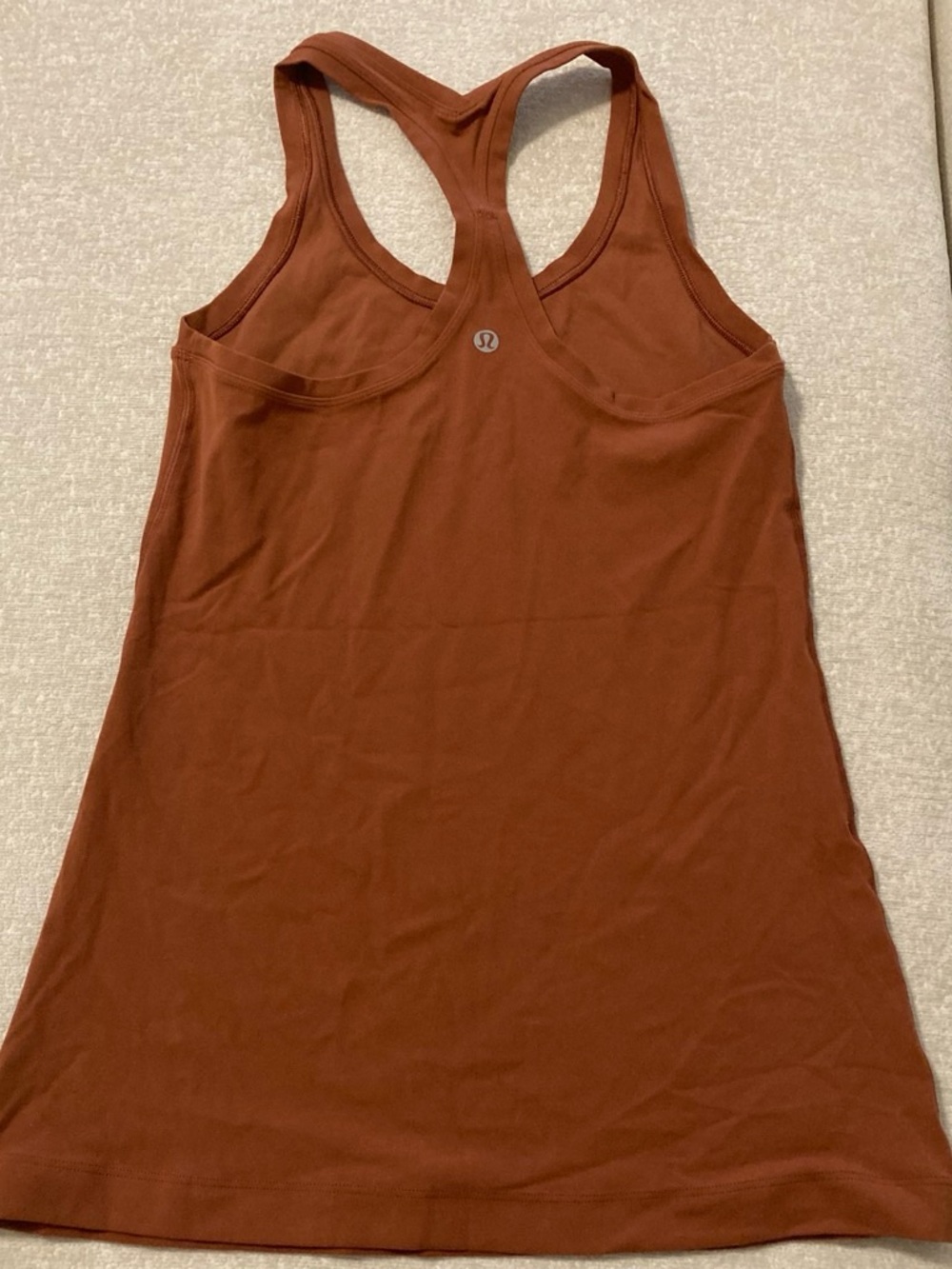 lululemon athletica Rust Racerback Tank with Built-In Support